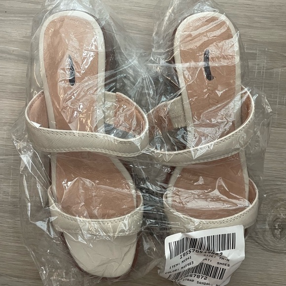 NEW Madewell The Saige Double-Strap Sandal in Leather NK041 - Picture 4 of 4